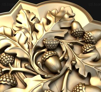 3D model Dish with acorns (STL)